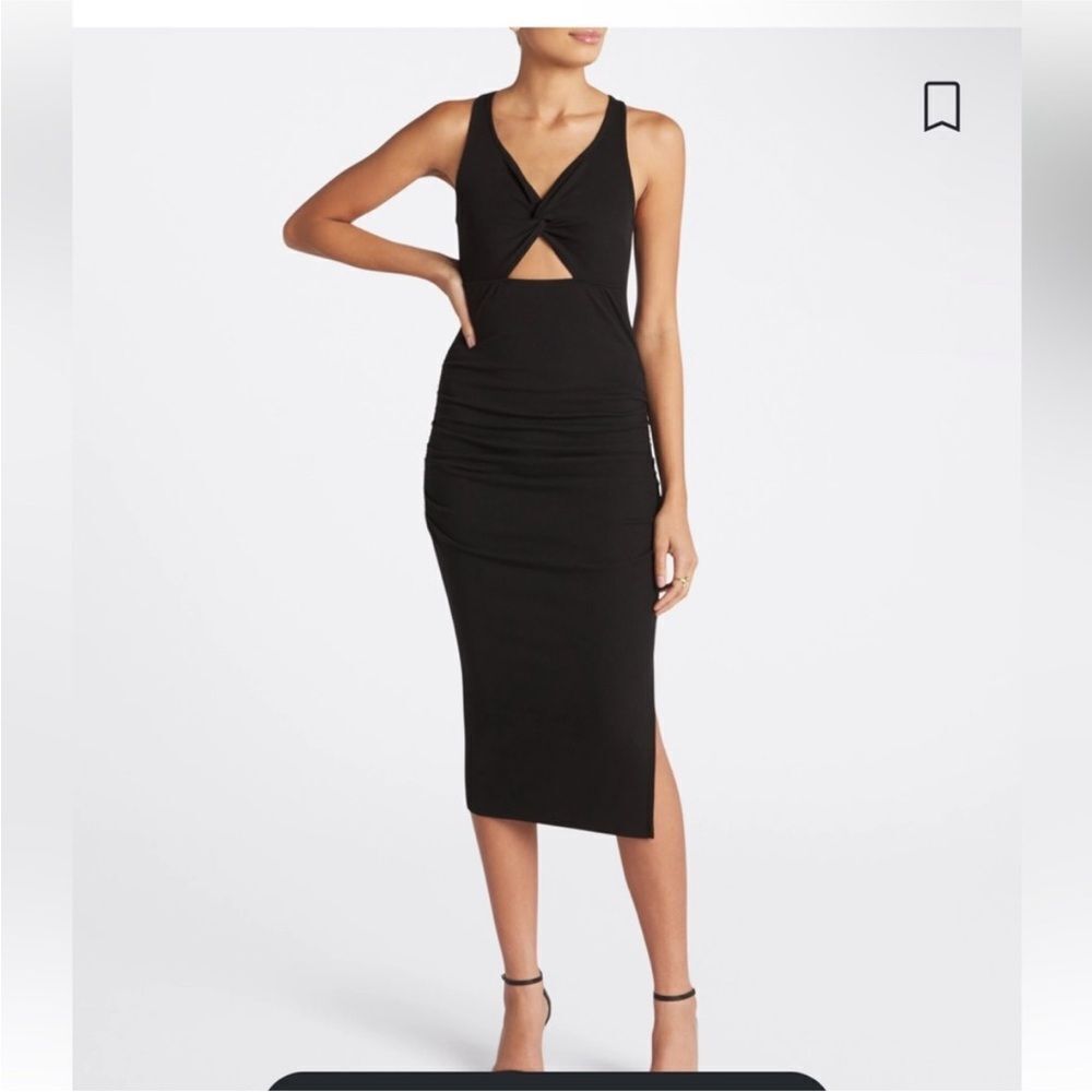 NWT Michael Stars Giulia Dress in Black. Size M Bodycon Summer Tank Dress